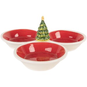 Scodella Clayre & Eef 6CE2225 26x26x10 cm Rosso e...