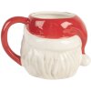 Bicchiere Clayre & Eef 6CEMU0197 16x12x11 cm / 550 ml Ceramica rosso/bianco