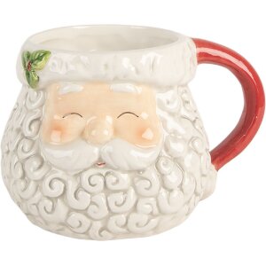 Bicchiere in ceramica Clayre & Eef 16x11x10 cm / 550...