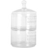 Barattolo da conservazione Clayre & Eef 6GL5209 con coperchio 17x30 cm