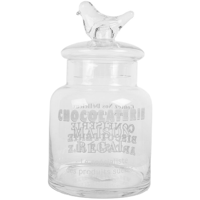 Vaso per conserva in vetro Clayre & Eef 6GL5210 Ø 13x23 cm