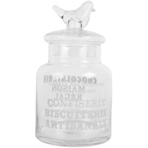 Vaso per conserva in vetro Clayre & Eef 6GL5210 Ø 13x23 cm