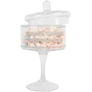 Contenitore in vetro Clayre & Eef 6GL5211 con coperchio Ø 13x24 cm