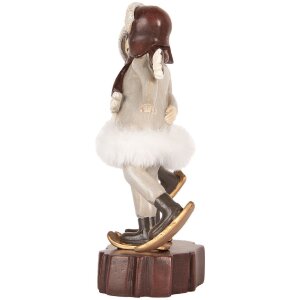 Decorazione per bambini Clayre & Eef 15x7x18 cm Grigio e Marrone