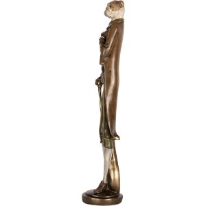 Decorazione Cane Clayre & Eef 6PR5635 10x10x50 cm Marrone