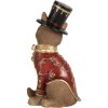 Decorazione Volpe Clayre & Eef 6PR5637 9x8x17 cm Marrone Rosso