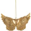 Clayre & Eef 6PR5640 Decorazione Ciondolo Ali 10x2x7 cm Dorato