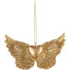 Clayre & Eef 6PR5640 Decorazione Ciondolo Ali 10x2x7 cm Dorato