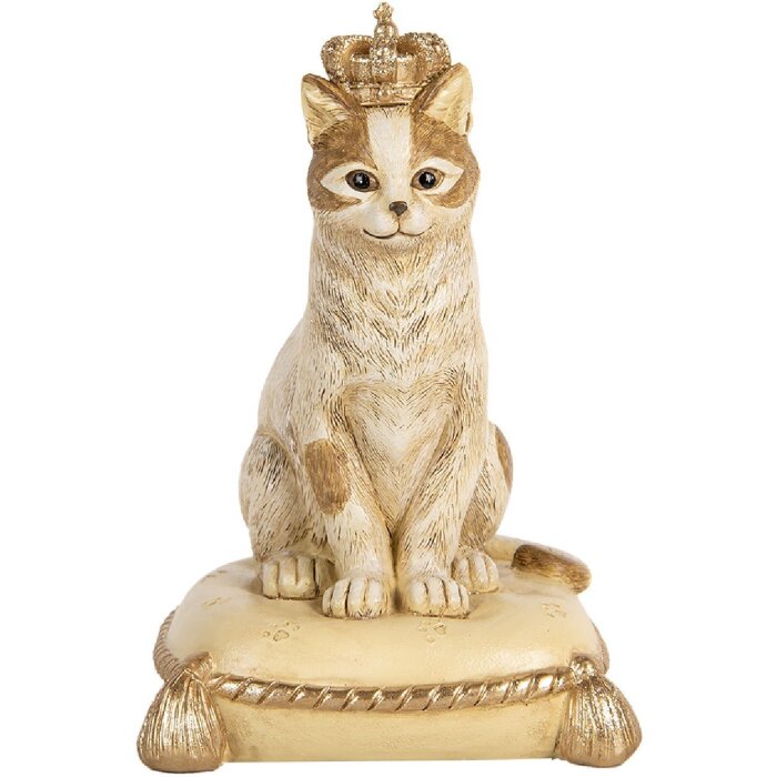 Salvadanaio Gatto Clayre & Eef 6PR5644 Beige 13x13x20 cm