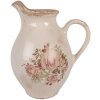 Brocca decorativa Clayre & Eef 6CE2236M 21x16x24 cm Beige Rosa