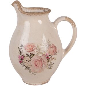 Brocca Decorativa Clayre & Eef 6CE2236S Beige Rosa...