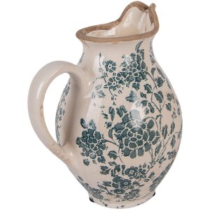 Brocca decorativa Clayre & Eef 6CE2237S 16x12x19 cm Beige-Verde