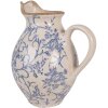 Vaso decorativo Clayre & Eef 6CE2238M 21x16x24 cm Beige-Blu