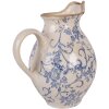 Vaso decorativo Clayre & Eef 6CE2238M 21x16x24 cm Beige-Blu