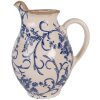 Clayre & Eef 6CE2238S Brocca Decorativa 16x12x19 cm Beige-Blu