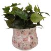 Vaso per fiori Clayre & Eef 6CE2241L Ø 21x17 cm Beige Rosa