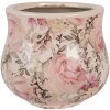 Vaso per fiori Clayre & Eef 6CE2241S Ø 15x13 cm Beige Rosa
