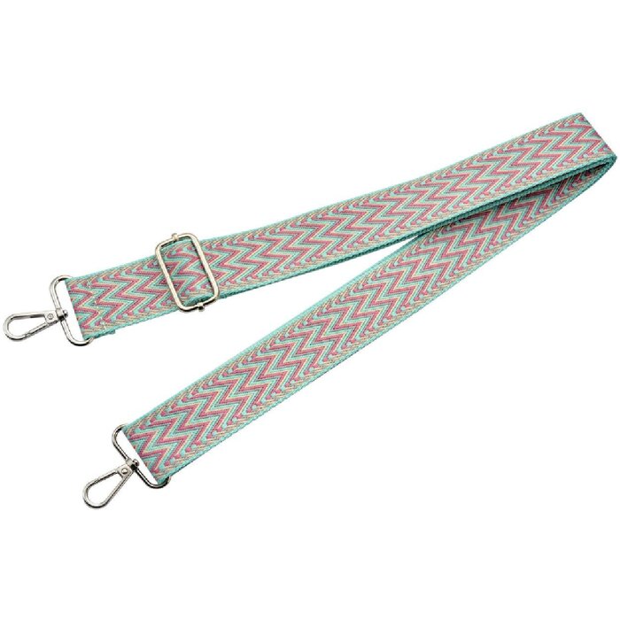 Cinturino per borsa Juleeze JZBS0013 4x140 cm Blu Rosa