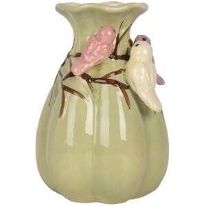 Vaso in ceramica Clayre & Eef Ø 10x14 cm Verde...
