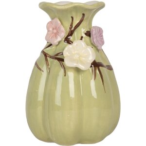 Vaso Clayre & Eef 6CE2316 Ø 10x14 cm Verde e Rosa