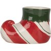 Vaso da fiori Clayre & Eef 6CE2317 15x8x10 cm Rosso-Verde