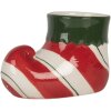 Vaso da fiori Clayre & Eef 6CE2317 15x8x10 cm Rosso-Verde