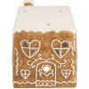Portacandele a forma di casa Clayre & Eef 12x7x16 cm