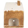 Portacandele a forma di casa Clayre & Eef 12x7x16 cm