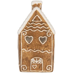 Portacandele a forma di casa Clayre & Eef 11x9x21 cm