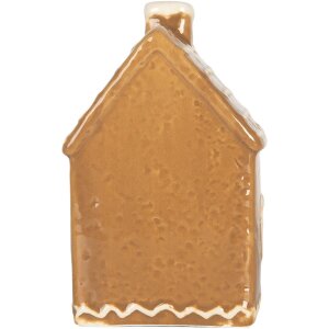 Decorazione casa con LED Clayre & Eef 7x6x12 cm Marrone e Bianco