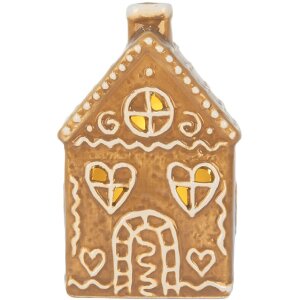 Decorazione casa con LED Clayre & Eef 7x6x12 cm Marrone e Bianco