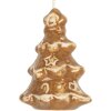 Ornamento albero di Natale Clayre & Eef 6CE2344 6x5x9 cm Marrone-Bianco