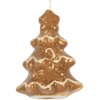 Ornamento albero di Natale Clayre & Eef 6CE2344 6x5x9 cm Marrone-Bianco