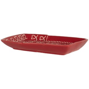 Piccolo Piatto in Ceramica Clayre & Eef 6CE2345 15x19x3 cm