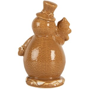 Decorazione Pupazzo di Neve Clayre & Eef 6CE2348 11x8x16 cm