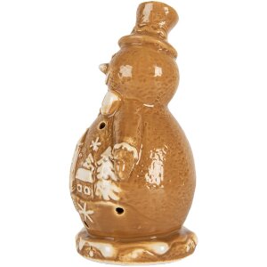 Decorazione Pupazzo di Neve Clayre & Eef 6CE2348 11x8x16 cm