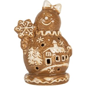 Clayre & Eef 6CE2354 Decorazione Pupazzo di Neve...