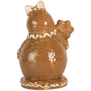 Clayre & Eef 6CE2354 Decorazione Pupazzo di Neve 9x7x13 cm