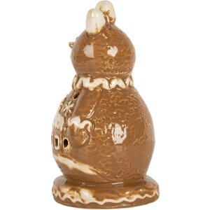 Clayre & Eef 6CE2354 Decorazione Pupazzo di Neve 9x7x13 cm