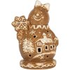 Clayre & Eef 6CE2354 Decorazione Pupazzo di Neve 9x7x13 cm
