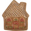 Piccolo Piatto Clayre & Eef 6CE2360 20x18x3 cm Marrone-Bianco