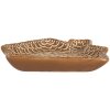 Piccolo Piatto Clayre & Eef 6CE2360 20x18x3 cm Marrone-Bianco