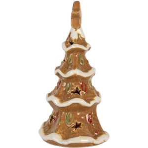 Portacandele Albero di Natale Clayre & Eef 6CE2362 11x8x17 cm