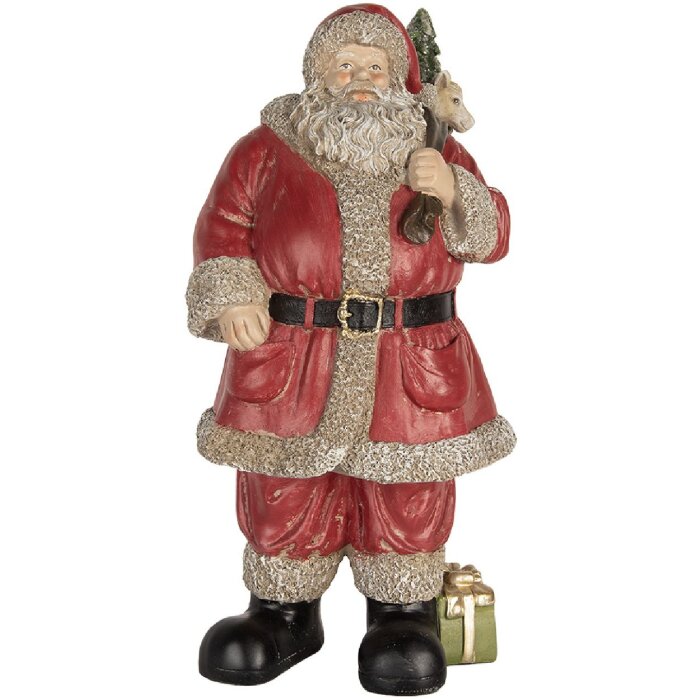 Clayre & Eef 6PR5754 Decorazione Babbo Natale 21x19x40 cm
