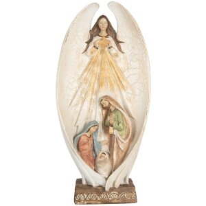 Clayre & Eef 6PR5757 Decorazione Angelo 19x10x40 cm...