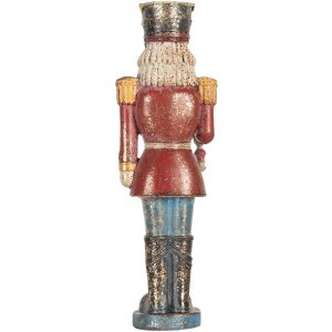 Clayre & Eef 6PR5758 Decorazione Schiaccianoci 7x6x21 cm Rosso e Blu