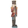 Clayre & Eef 6PR5758 Decorazione Schiaccianoci 7x6x21 cm Rosso e Blu