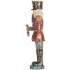 Clayre & Eef 6PR5758 Decorazione Schiaccianoci 7x6x21 cm Rosso e Blu