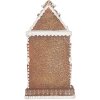 Clayre & Eef 6PR5806 Decorazione Casa con LED 17x15x35 cm Marrone-Bianco