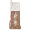 Clayre & Eef 6PR5806 Decorazione Casa con LED 17x15x35 cm Marrone-Bianco